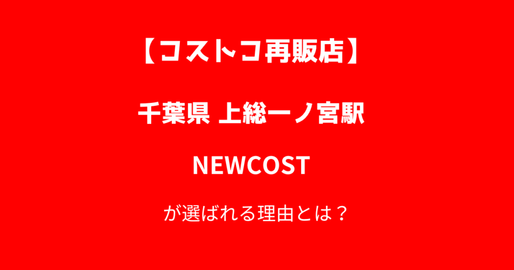 上総一ノ宮のコストコ再販店NEWCOST