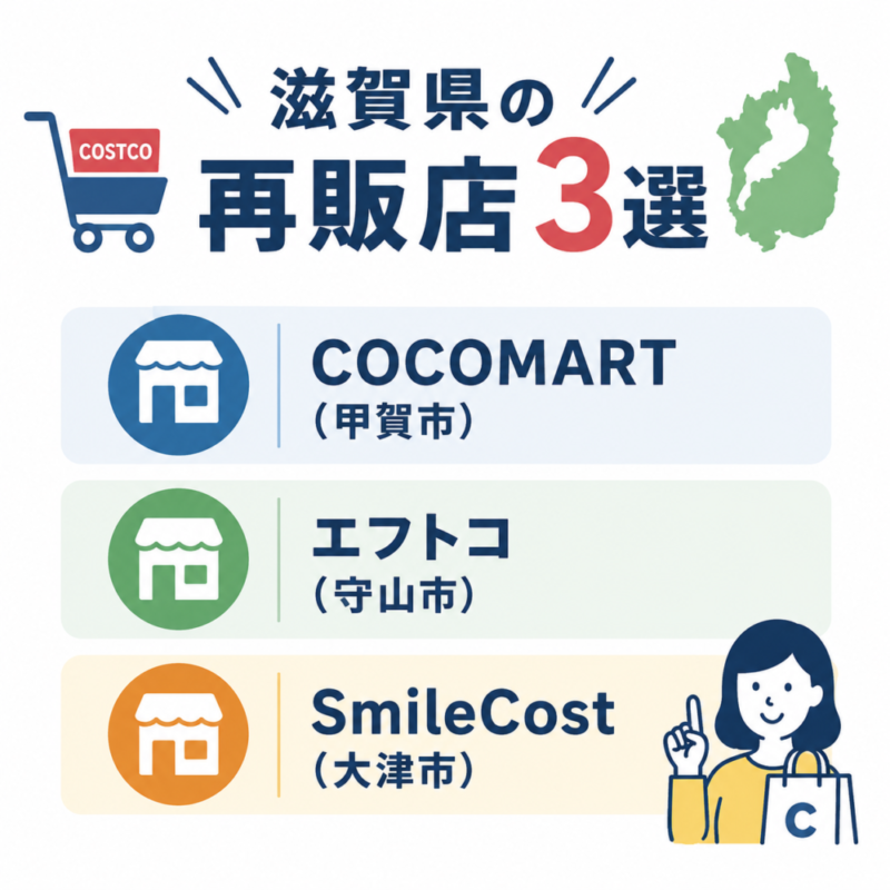 コストコ東近江倉庫店の非会員でも買える！滋賀県の再販店3選
